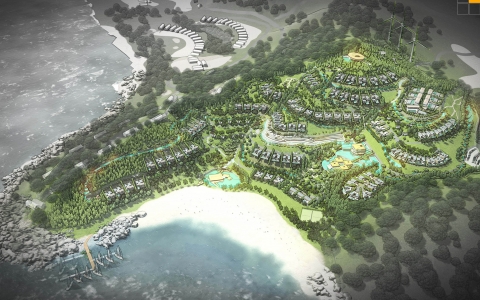 Loc Binh luxury resort - 1:500 Planning 03 options
